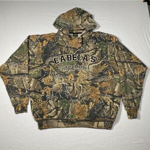 Cabela's Camo Hoodie Pullover XL